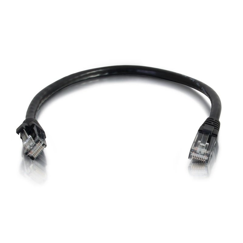 C2G 03984 Cat6 Cable - Snagless Unshielded Ethernet Network Patch Cable, Black (8 Feet, 2.43 Meters) - Image 1